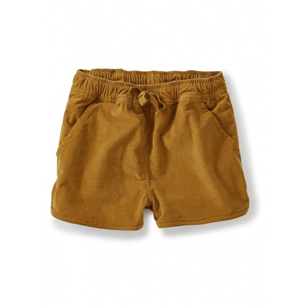 NWT Tea Collection Stretch Cord Shorts Tan Brown Size 4